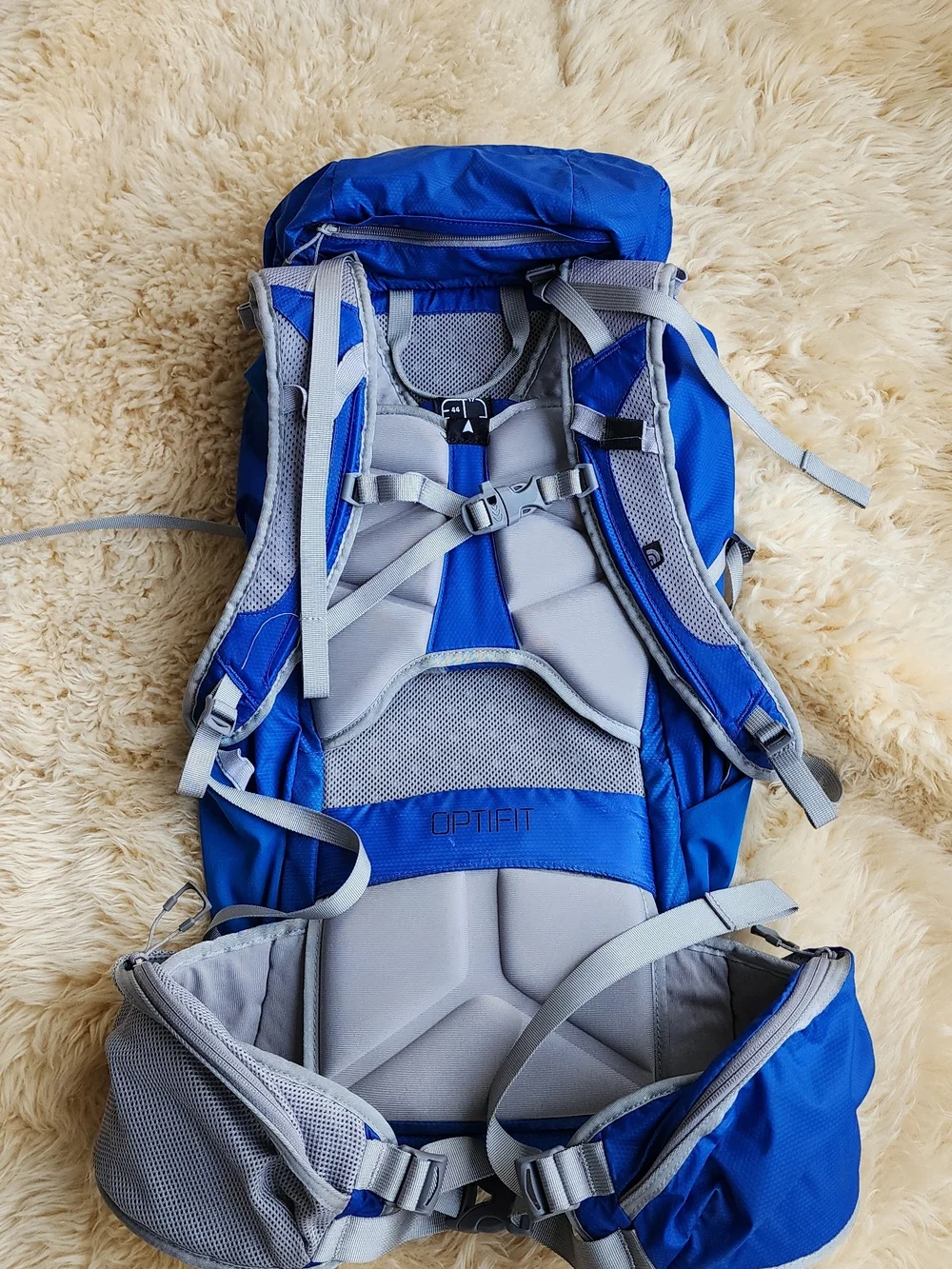 The North Face Blue Casimir Daypack with Gray Accents